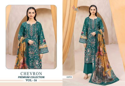 Chevron Premium Collection Vol. 16 Pure Cotton Suit Set with Dupatta dress material catalogs