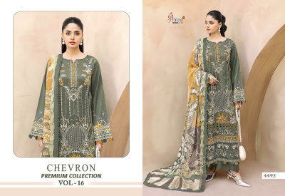 Chevron Premium Collection Vol. 16 Pure Cotton Suit Set with Dupatta dress material catalogs