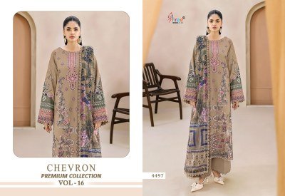 Chevron Premium Collection Vol. 16 Pure Cotton Suit Set with Dupatta dress material catalogs