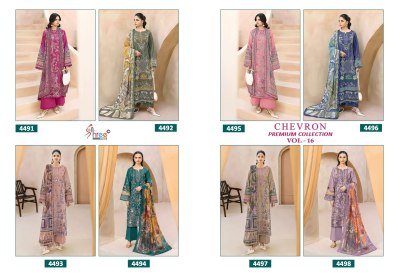 Chevron Premium Collection Vol. 16 Pure Cotton Suit Set with Dupatta dress material catalogs