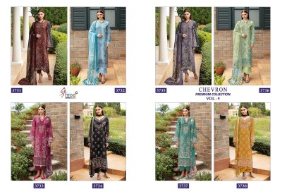 Chevron Vol 9 by Shree Fab Pure Cotton Self Embroidered Pakistani suit collection  pakistani suit catalogs