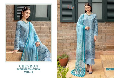 Chevron Vol 9 by Shree Fab Pure Cotton Self Embroidered Pakistani suit collection  pakistani suit catalogs