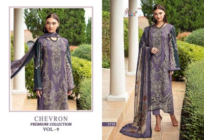 Chevron Vol 9 by Shree Fab Pure Cotton Self Embroidered Pakistani suit collection  pakistani suit catalogs