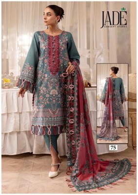Chevron cotton vol 8 by Jade Heavy lawn cotton unstitched dress material catalogue at affordable rate salwar kameez catalogs