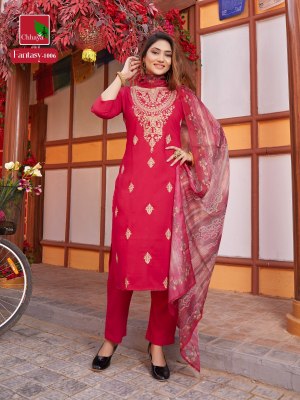 Chhaya by Fantcy  heavy modal silk embroidered kurti pant and dupatta catalogue at affordable rate readymade suit catalogs