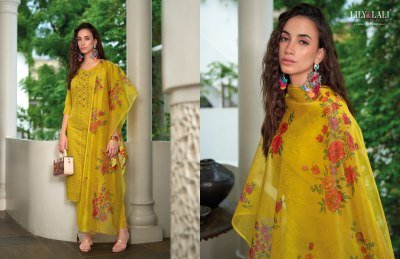 Chikankari vol 3 by Lily and lali fancy handwork designer readymade suit catalogue at amaviexpo readymade suit catalogs