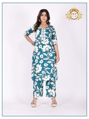 Chingari vol 3 by Padmavati Textile Reyon ODP Printed Gala work Kurti with bottom collection at affordable rate kurtis catalogs