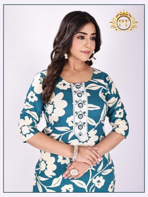 Chingari vol 3 by Padmavati Textile Reyon ODP Printed Gala work Kurti with bottom collection at affordable rate kurtis catalogs