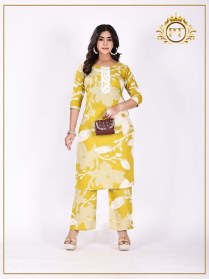 Chingari vol 3 by Padmavati Textile Reyon ODP Printed Gala work Kurti with bottom collection at affordable rate kurtis catalogs