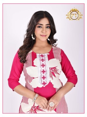 Chingari vol 3 by Padmavati Textile Reyon ODP Printed Gala work Kurti with bottom collection at affordable rate kurtis catalogs