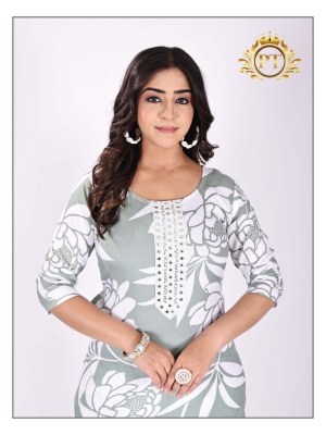 Chingari vol 3 by Padmavati Textile Reyon ODP Printed Gala work Kurti with bottom collection at affordable rate kurtis catalogs