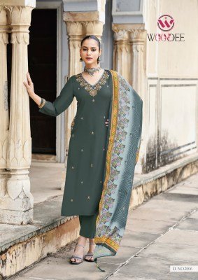 Chitraa Vol-2 by Woodee Rayon Kurti Pant with Muslin Digital Dupatta readymade suit catalogs