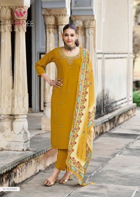 Chitraa Vol-2 by Woodee Rayon Kurti Pant with Muslin Digital Dupatta readymade suit catalogs