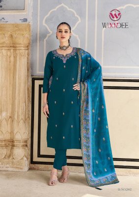 Chitraa Vol-2 by Woodee Rayon Kurti Pant with Muslin Digital Dupatta readymade suit catalogs