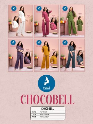 Chocobell by Kaya Vatican Silk Co ord set catalogue at wholesale rate readymade suit catalogs