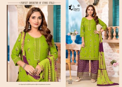 Chunri by Kinti rayon Kurti palazzo and dupatta set wholesale Kurti catalogue  kurtis catalogs