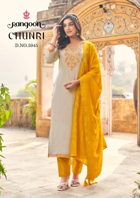 Chunri by Rangoon Fancy Embroidery Work readymade suit in budget price   readymade suit catalogs