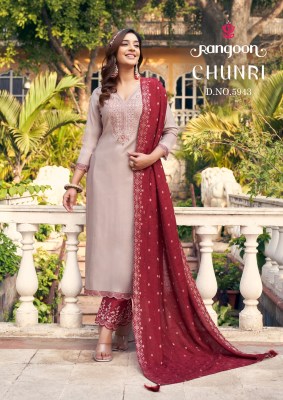 Chunri by Rangoon Fancy Embroidery Work readymade suit in budget price   readymade suit catalogs