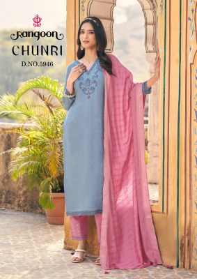 Chunri by Rangoon Fancy Embroidery Work readymade suit in budget price   readymade suit catalogs