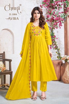 Churii Avira Kurti Pant with Dupatta Set wholesale catalogs