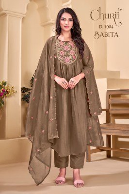 Churii Babita Kurti Pant with Dupatta Set wholesale catalogs