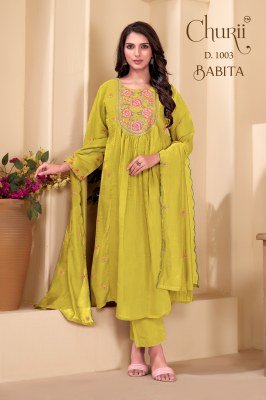 Churii Babita Kurti Pant with Dupatta Set kurti pant with dupatta Catalogs