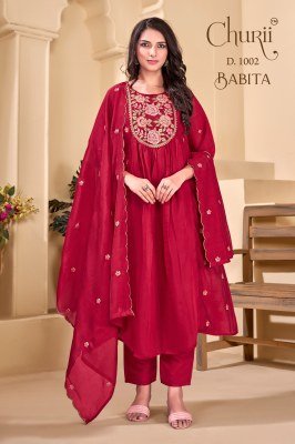 Churii Babita Kurti Pant with Dupatta Set kurti pant with dupatta Catalogs