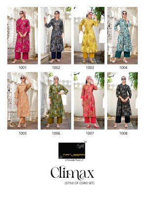 Climax Manjeera Co-ord Style Ghera Kruti Wholesale co ord set catalogs