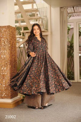 Clora Vol-21 Designer Muslin Digital Printed Kurti Pant with Dupatta readymade suit catalogs