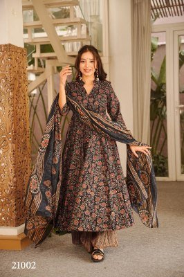 Clora Vol-21 Designer Muslin Digital Printed Kurti Pant with Dupatta readymade suit catalogs
