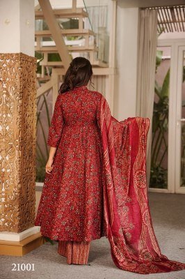 Clora Vol-21 Designer Muslin Digital Printed Kurti Pant with Dupatta readymade suit catalogs