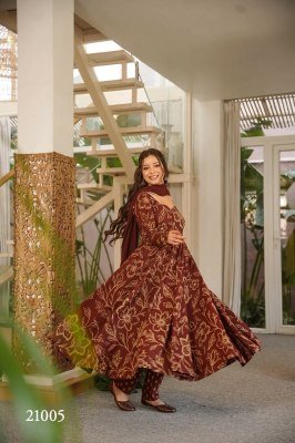 Clora Vol-21 Designer Muslin Digital Printed Kurti Pant with Dupatta readymade suit catalogs