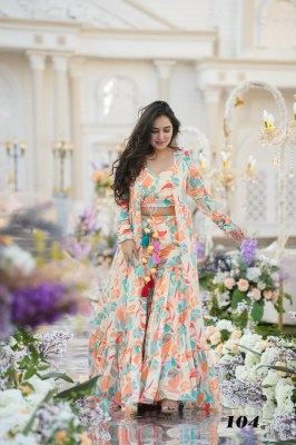 Clora vol 1 presented Stunning Top Sharara with long shrug catalogue at low rate  Amavi