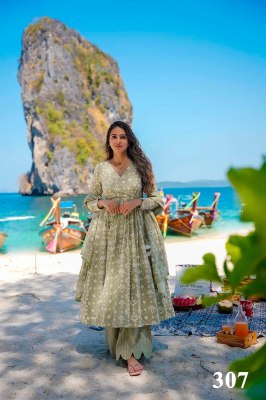 Clora vol 3 luanch beautiful printed Anghrakha Kurti  bottom with dupatta Collection at amaviexpo Amavi