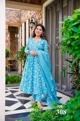Clora vol 3 luanch beautiful printed Anghrakha Kurti  bottom with dupatta Collection at amaviexpo Amavi