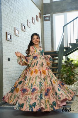 Clora vol 4 presenting new designer digital printed ethnic wear gown at amaviexpo Amavi