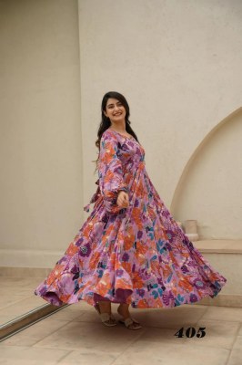 Clora vol 4 presenting new designer digital printed ethnic wear gown at amaviexpo Amavi