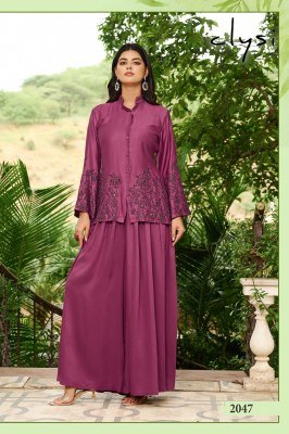Clysi Luvika Gajji Silk Kurti Pant Set with Thread & Handwork (S–3XL) fancy sharara suit Catalogs