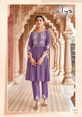 Clysi Nova Viscose Butti Kurti Pant Set with Thread & Handwork (S–3XL) wholesale catalogs