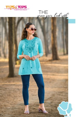Colors vol 5 by Tips tops Heavy reyon embroidered short wester top catalogue at affordable rate western wear catalogs