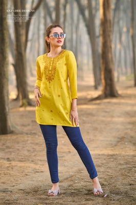 Colors vol 5 by Tips tops Heavy reyon embroidered short wester top catalogue at affordable rate western wear catalogs
