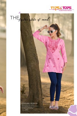 Colors vol 5 by Tips tops Heavy reyon embroidered short wester top catalogue at affordable rate western wear catalogs