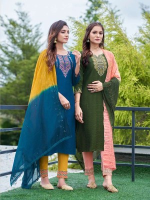 Colourpix Manohari vol 2  Kurti pant dupatta set wholesale Kurti catalogue  kurtis catalogs