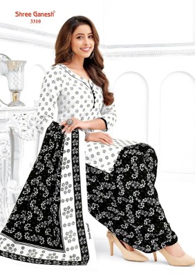 Colours Special White and Black Vol 3 by Shree ganesh  Pure cotton Printed Unstitched dress material collection with low price Shree Ganesh