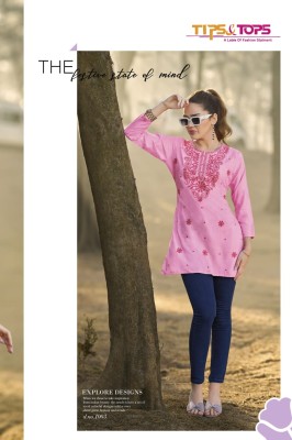 Colours vol 05 by Tips and tops Heavy rayon Slub Embroidered western wear catalogue with affordable rate western wear catalogs