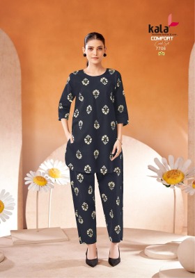 Comfort vol 2 by Kala Pure Cotton Printed Fancy co ord set collection with affordable range co ord set catalogs