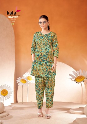 Comfort vol 2 by Kala Pure Cotton Printed Fancy co ord set collection with affordable range co ord set catalogs