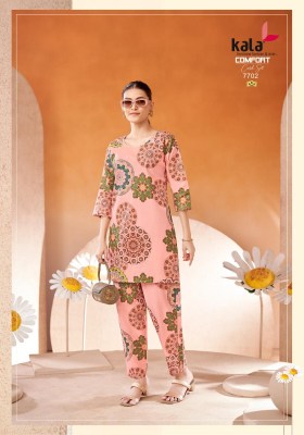 Comfort vol 2 by Kala Pure Cotton Printed Fancy co ord set collection with affordable range co ord set catalogs