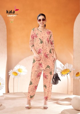 Comfort vol 2 by Kala Pure Cotton Printed Fancy co ord set collection with affordable range co ord set catalogs