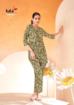 Comfort vol 2 by Kala Pure Cotton Printed Fancy co ord set collection with affordable range co ord set catalogs